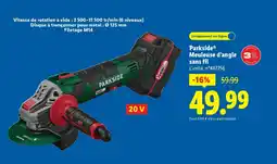 Lidl PARKSIDE Meuleuse d'angle sans fil offre
