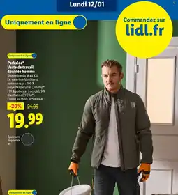 Lidl PARKSIDE Veste de travail doublée homme offre