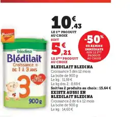 Hyper U BLEDINA Bledilait offre