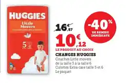 Hyper U HUGGIES Changes offre