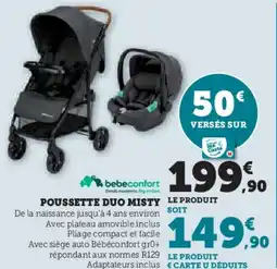 Hyper U Poussette duo misty offre