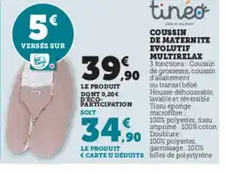 Hyper U Coussin de maternite evolutif multirelax offre