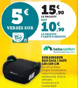 Super U Rehausseur bas gaia i safe offre