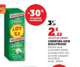 Hyper U HOLLYWOOD Chewing gum offre
