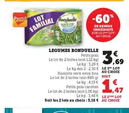Hyper U BONDUELLE Legumes offre