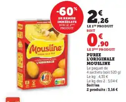 Hyper U MOUSLINE Puree l'originale offre