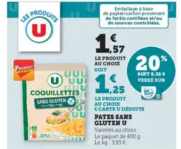 Hyper U Pates sans gluten u offre