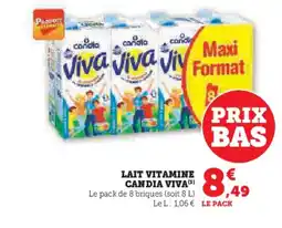 Hyper U Lait vitamine candia viva offre