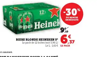 Hyper U HEINEKEN 5° Biere blonde offre
