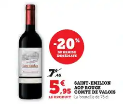Hyper U Saint-emilion aop comte de valois offre