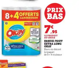 Hyper U OKAY Essuie-tout extra long offre