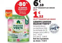 Hyper U MAISON VERTE Lessiv liquide offre
