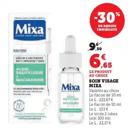 Hyper U MIXA Soin visage offre