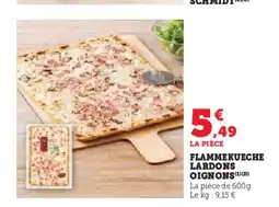 Hyper U Flammekueche lardons oignons offre