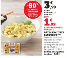 Hyper U LUSTUCRU Pâtes fraîches offre