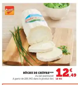 Hyper U Bûche de chèvre offre