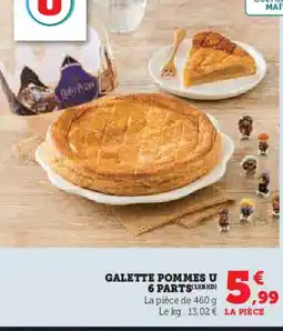 Hyper U Galette pommes u 6 parts offre