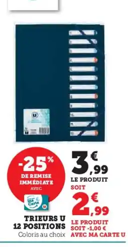 Hyper U Trieurs u 12 positions offre