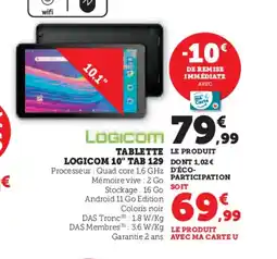 Hyper U LOGICOM Tablette offre