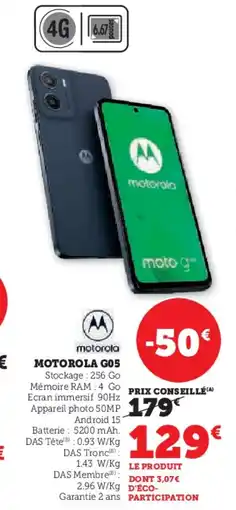Hyper U MOTOROLA G05 offre