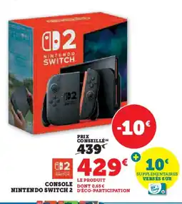 Hyper U NINTENDO SWITCH 2 Console offre