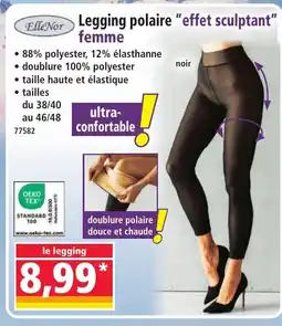Norma ELLE NOR Legging polaire effet sculptant femme offre
