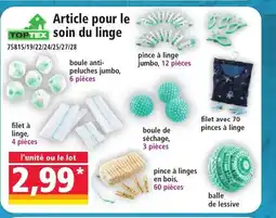 Norma TOPTEX Article pour le soin du linge offre