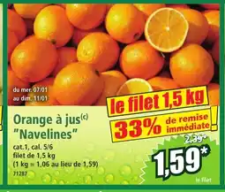 Norma Orange à jus Navelines offre