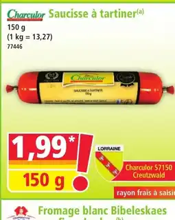 Norma CHARCULOR Saucisse à tartiner offre