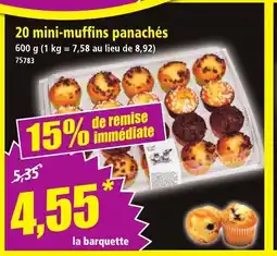 Norma 20 mini-muffins panachés offre