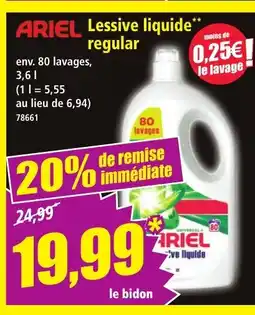 Norma ARIEL Lessive liquide regular offre