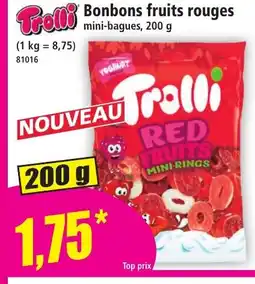 Norma TROLLI Bonbons fruits rouges offre
