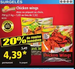 Norma GUT LANGENHOF Chicken wings offre