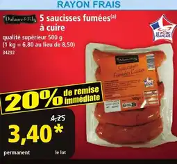 Norma DUFAURE & FILS 5 saucisses fumées offre