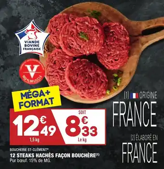 ALDI 12 Steaks hachés façon bouchère offre