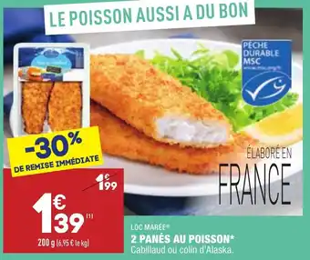 ALDI 2 Panés au poisson offre