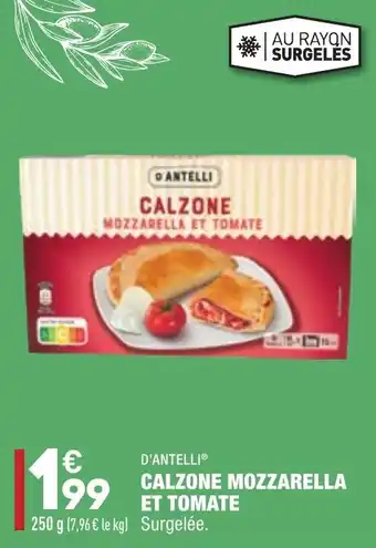ALDI Calzone mozzarella et tomate offre