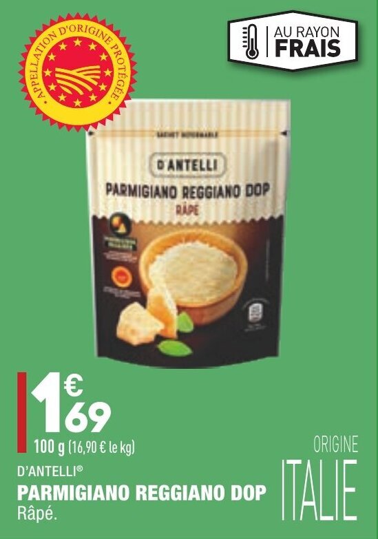 Promo Parmigiano reggiano dop chez ALDI