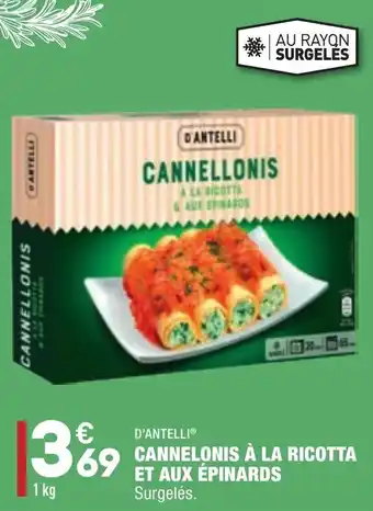 ALDI Cannelonis à la ricotta et aux épinards offre