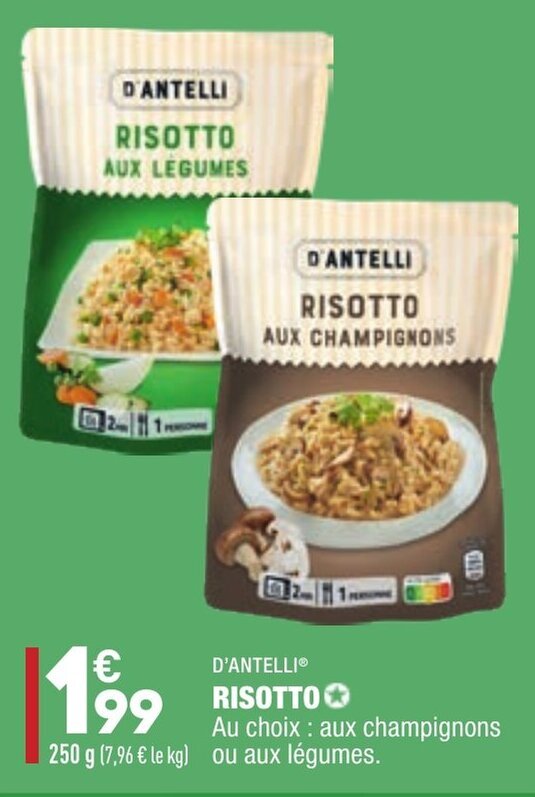 Promo Risotto chez ALDI