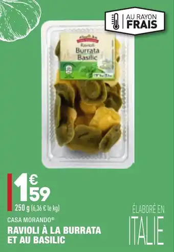 ALDI Ravioli à la burrata et au basilic offre