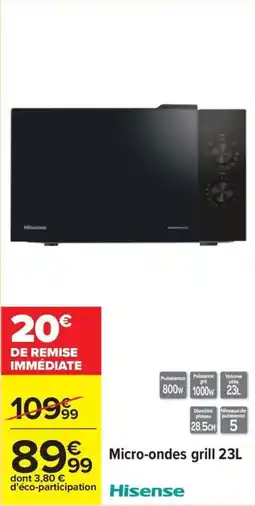 Carrefour Micro-ondes grill offre