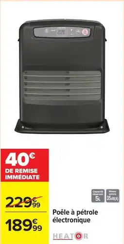 Carrefour Poêle à pétrole électronique offre