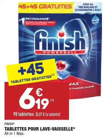 ALDI Tablettes pour lave-vaisselle offre