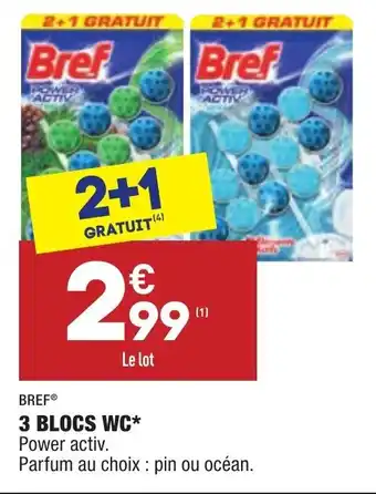 ALDI 3 blocs WC offre