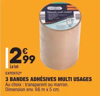 ALDI 3 Bandes adhésives multi usages offre