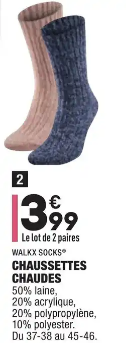 ALDI Chaussettes chaudes offre