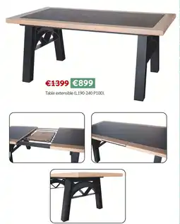 Meubles Crack Table extensible offre