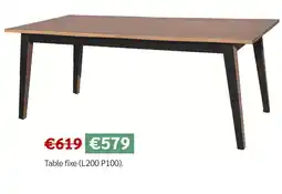 Meubles Crack Table fixe offre