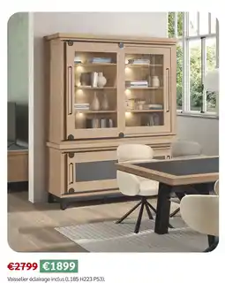 Meubles Crack Vaisselier éclairage inclus offre